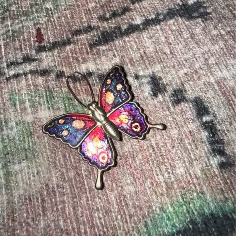 Vintage 1990’s Glitter Butterfly fridge Magnet